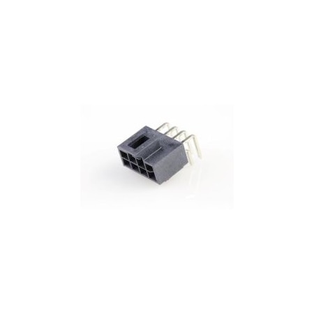 Molex NANOFIT HDR RA DLR 8CKT 15AU BLK 105314-1208